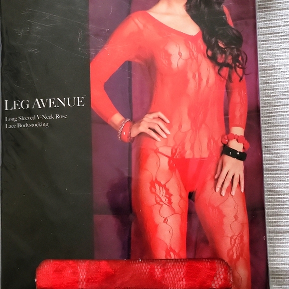 New Red Bodystocking - Picture 4 of 4